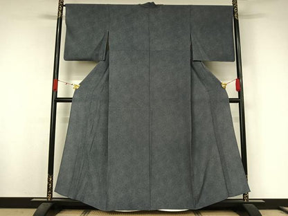 平和屋着物▽江戸小紋　単衣　鮫小紋柄　正絹　逸品　AABK2100jh