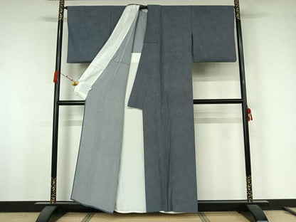 平和屋着物▽江戸小紋　単衣　鮫小紋柄　正絹　逸品　AABK2100jh