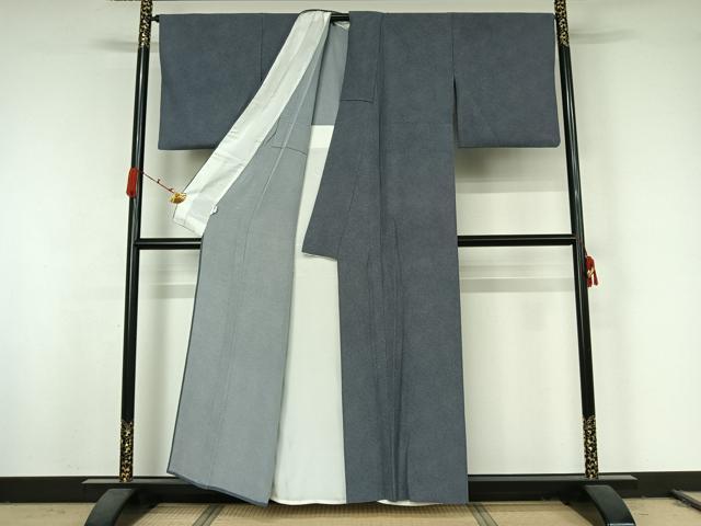 平和屋着物▽江戸小紋　単衣　鮫小紋柄　正絹　逸品　AABK2100jh