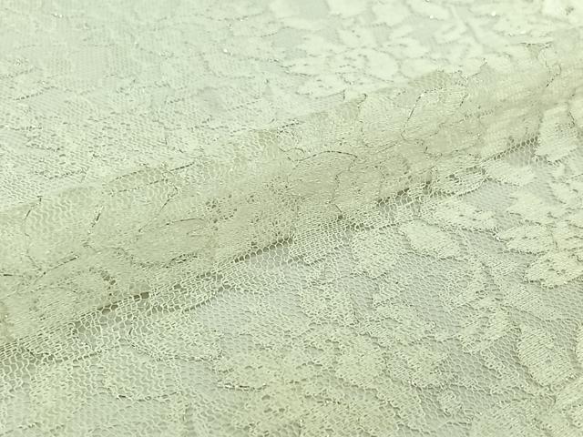 平和屋着物▽羽織　スリーシーズン　春夏秋　塵除け　草花文　総レース　銀糸　洗える着物　AABK2107jh