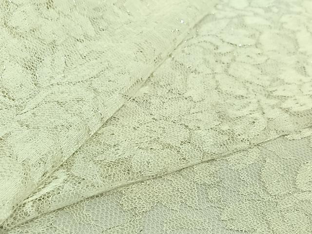 平和屋着物▽羽織　スリーシーズン　春夏秋　塵除け　草花文　総レース　銀糸　洗える着物　AABK2107jh
