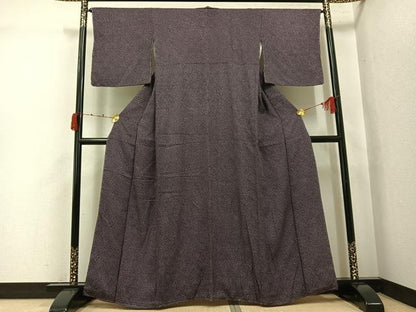 平和屋着物●大変加工の良い総絞り小紋　正絹　逸品　未使用　AABK2122ph