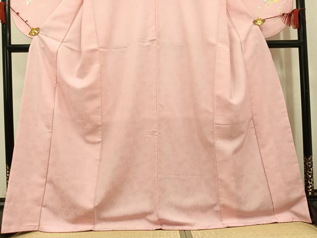 平和屋着物●小振袖　二尺袖　舞花文　暈し染め　洗える着物　AABK2135ph
