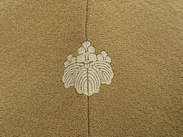 平和屋着物●上質な色無地　榛色　正絹　逸品　未使用　AABK2145ph
