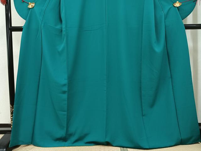 平和屋着物●小振袖　枝花文　暈し染め　金彩　洗える着物　AABK2146ph