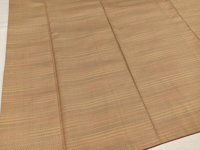 平和屋着物●銀座　志ま亀　紬　横段文　正絹　逸品　AABK2150ph