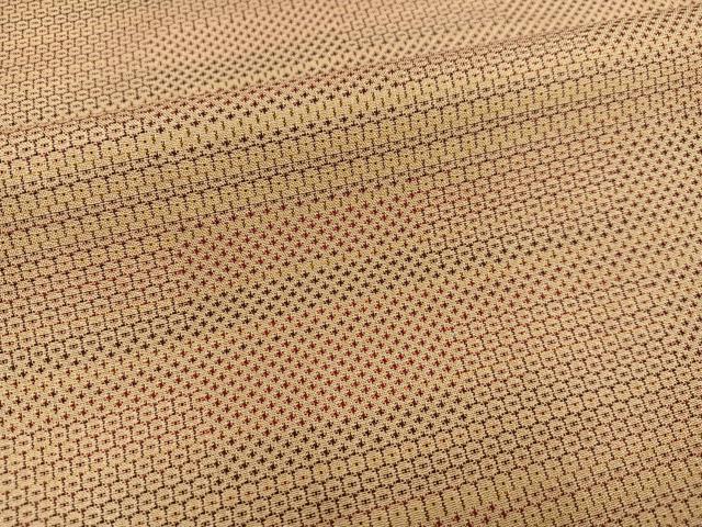 平和屋着物●銀座　志ま亀　紬　横段文　正絹　逸品　AABK2150ph