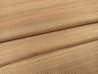 平和屋着物●銀座　志ま亀　紬　横段文　正絹　逸品　AABK2150ph