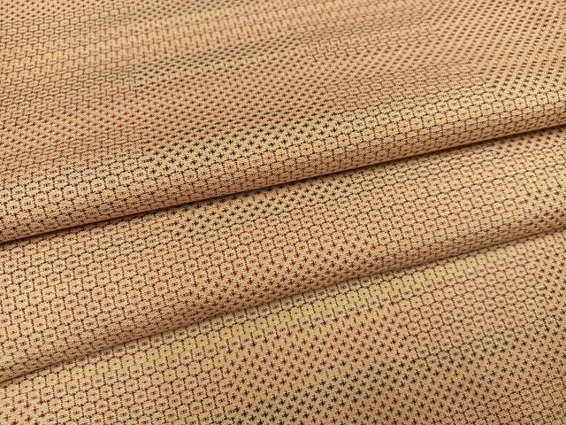 平和屋着物●銀座　志ま亀　紬　横段文　正絹　逸品　AABK2150ph