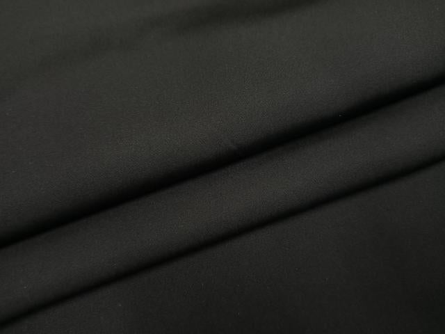 平和屋着物●男性　黒紋付　羽織セット　キングサイズ　正絹　逸品　AABK2151ph