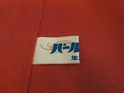 平和屋着物●訪問着　枝花文　黒地　金彩　銀通し地　正絹　逸品　AABK2153ph