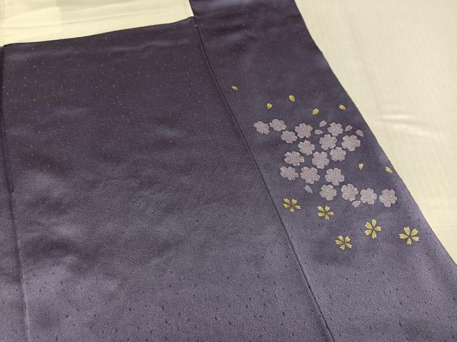 平和屋着物●訪問着　絞り　流水花文　暈し染め　金彩　正絹　逸品　AABK2154ph