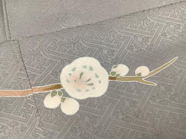 平和屋着物●訪問着　枝梅文　暈し染め　金彩　正絹　逸品　AABK2157ph