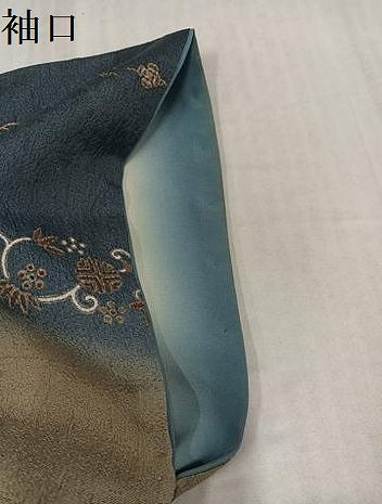 平和屋着物●訪問着　横段吉祥花文　暈し染め　正絹　逸品　AABK2160ph