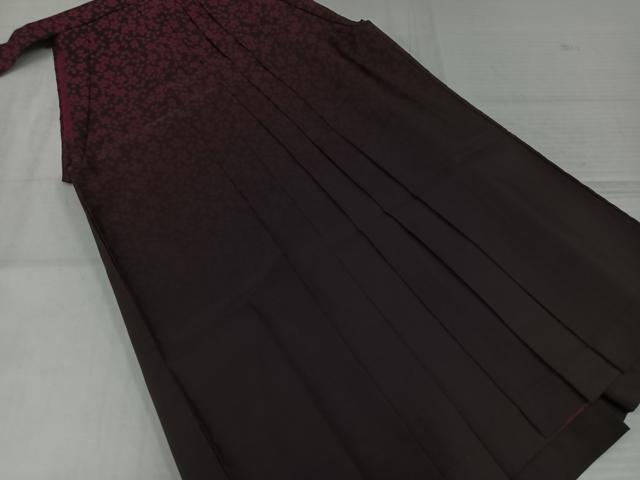 平和屋着物▼女性　行灯袴　舞桜文　暈し染め　洗える着物　AABK2168ph