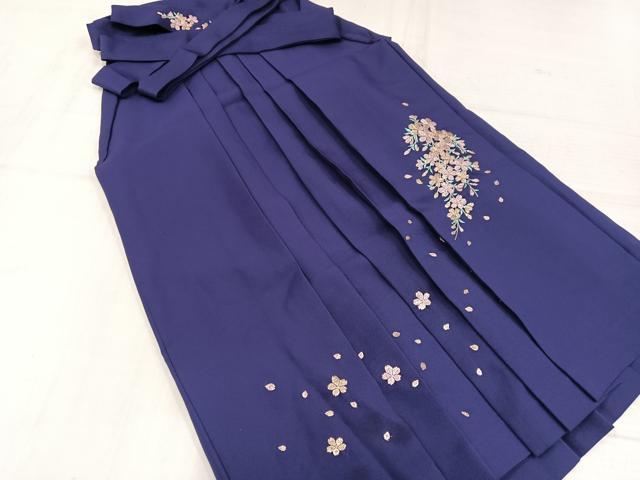 平和屋着物●女性　行灯袴　刺繍　桜　金糸　洗える着物　AABK2169ph