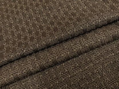 平和屋着物●本場大島紬　龍郷絣　秋名バラ　正絹　逸品　AABK2179ph