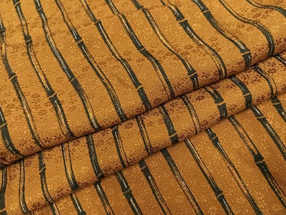 平和屋着物●長襦袢　無双仕立て　竹縞　半衿刺繍　正絹　逸品　AABK2193ph