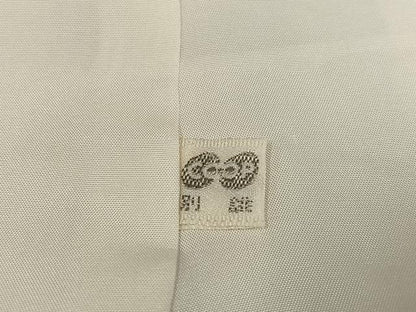 平和屋着物●本場大島紬　白大島　9マルキ　花尽くし　正絹　逸品　AABK2194ph