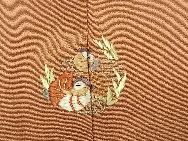 平和屋着物●豪華色留袖　総刺繍　草花文　正絹　逸品　AABK2200ph