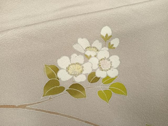 平和屋着物●訪問着　友禅　枝花文　暈し染め　正絹　逸品　未使用　AABK2203ph