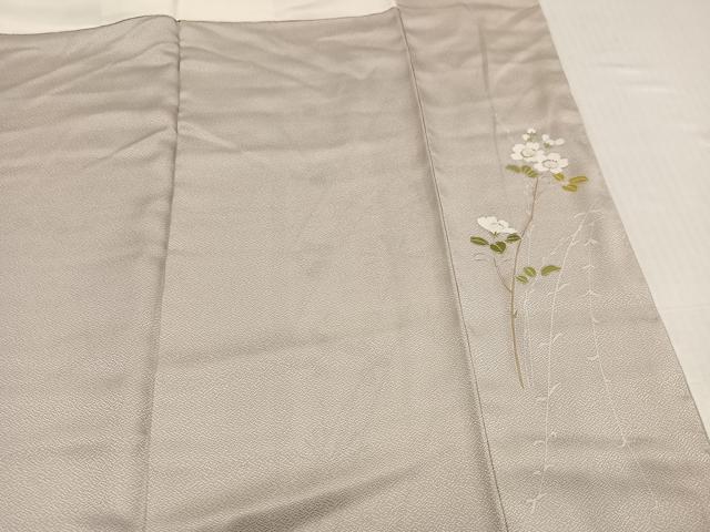 平和屋着物●訪問着　友禅　枝花文　暈し染め　正絹　逸品　未使用　AABK2203ph