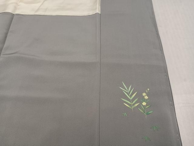 平和屋着物●訪問着　作家物　手描き　女人草花文　暈し染め　正絹　逸品　未使用　AABK2212ph
