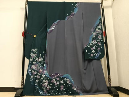 平和屋着物●豪華振袖　桜鼓文　正絹　逸品　AABK2218ph