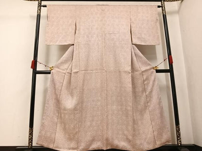 平和屋着物●名門　藤娘きぬたや・総絞り(杢目絞り)　小紋　正絹　逸品　未使用　AABK2222ph