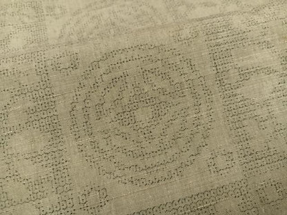 平和屋着物●本場結城紬　重要無形文化財　100亀甲　遠州七宝文　ロング丈　正絹　逸品　未使用　AABK2231ph