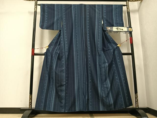 平和屋着物●西陣　紬　花織　雪洲　証紙付き　正絹　逸品　AABK2242ph