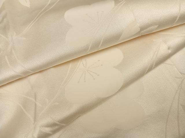 平和屋着物●銀座　志ま亀　長襦袢　無双仕立て　梅地紋　たとう紙付き　正絹　逸品　未使用　AABK2254ph