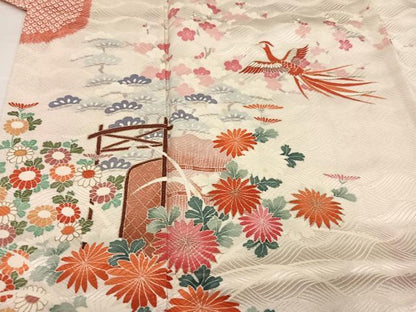 平和屋着物●豪華振袖　絞り　鳳凰花文　金銀彩　三越扱い　正絹　逸品　AABK2258ph