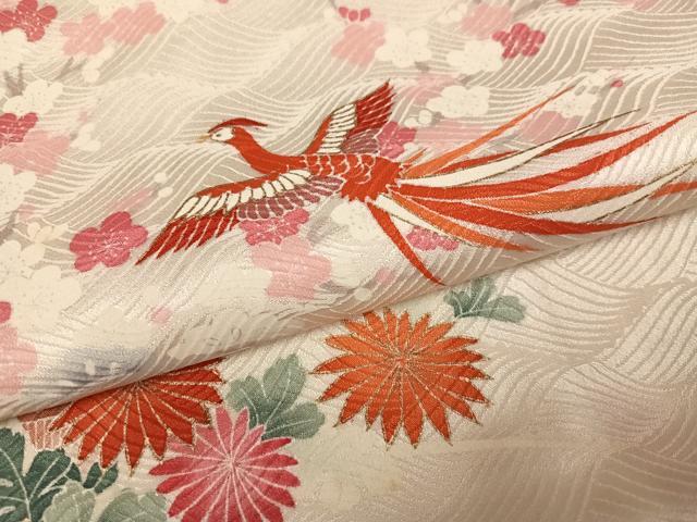 平和屋着物●豪華振袖　絞り　鳳凰花文　金銀彩　三越扱い　正絹　逸品　AABK2258ph