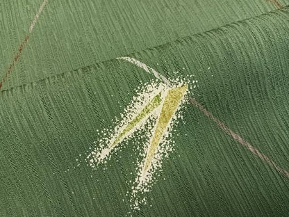 平和屋着物●訪問着　鳥　笹　正絹　逸品　AABK2259ph
