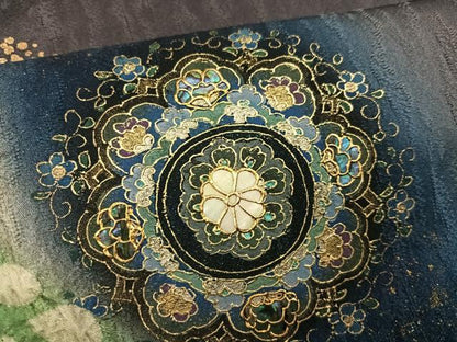 平和屋着物●螺鈿作家　藤本隆士　訪問着　絞り　舞花文　暈し染め　金彩　正絹　逸品　未使用　AABK2261ph