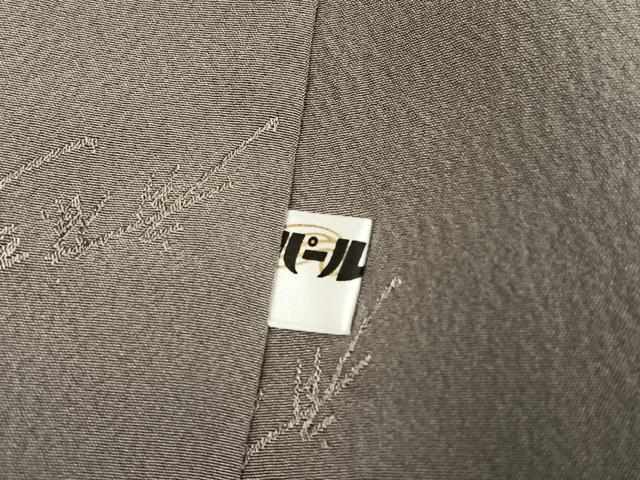 平和屋着物●染色作家　斉藤三才　小紋　麻の葉文様　正絹　逸品　AABK2267ph