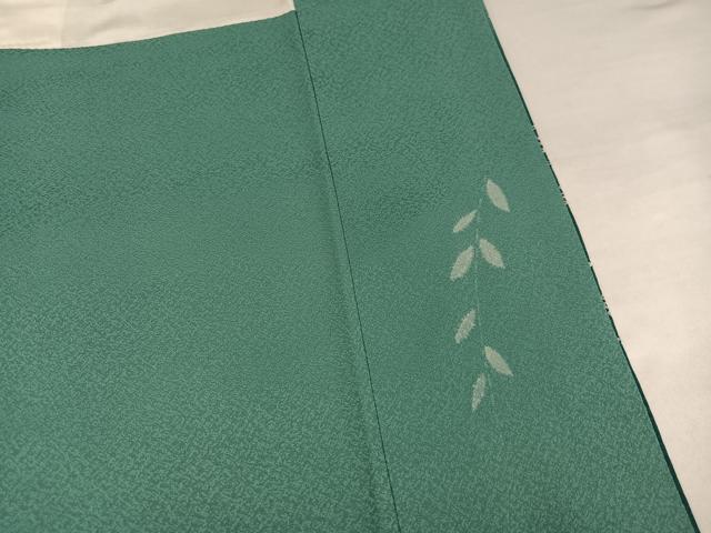 平和屋着物●訪問着　駒刺繍　絞り　花車文　暈し染め　金彩　正絹　逸品　AABK2268ph