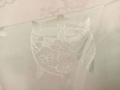 平和屋着物●振袖用長襦袢　無双仕立て　糸巻花地紋　暈し染め　正絹　逸品　AABK2276ph