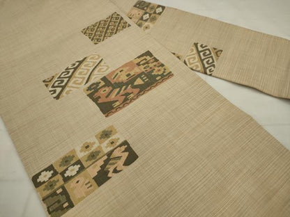 平和屋着物◎九寸名古屋帯　有栖川文様　正絹　逸品　AABK2350pf