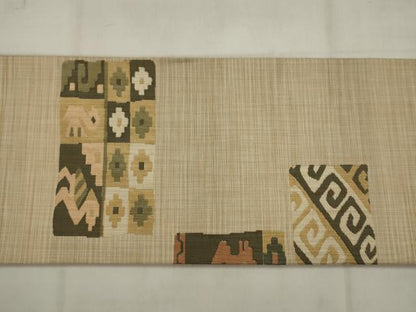 平和屋着物◎九寸名古屋帯　有栖川文様　正絹　逸品　AABK2350pf