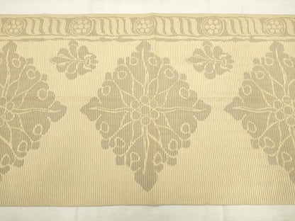平和屋着物◎八寸名古屋帯　花菱文　正絹　逸品　AABK2472pf
