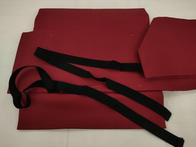 平和屋着物◎塩瀬　つけ帯　器物文　正絹　逸品　AABK2482pf