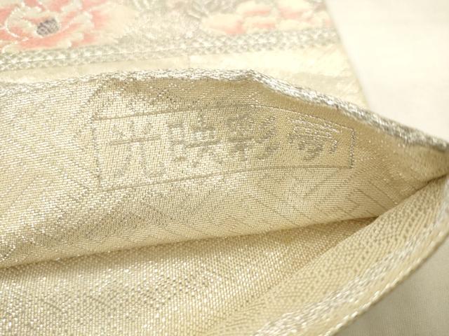 平和屋着物◎九百佐賀錦　六通柄袋帯　唐織　光映彩夢　銀糸　正絹　逸品　AABK2507pf