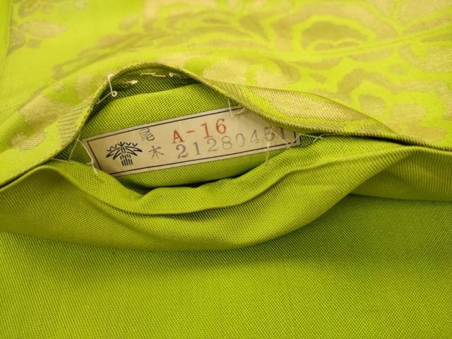 平和屋着物◎篠屋織物謹製　六通柄　本袋帯　飾花文　金糸　正絹　逸品　AABK2580pf