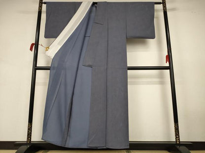 平和屋着物＊夏物　江戸小紋　絽　鮫小紋柄　正絹　逸品　AABK2607jd
