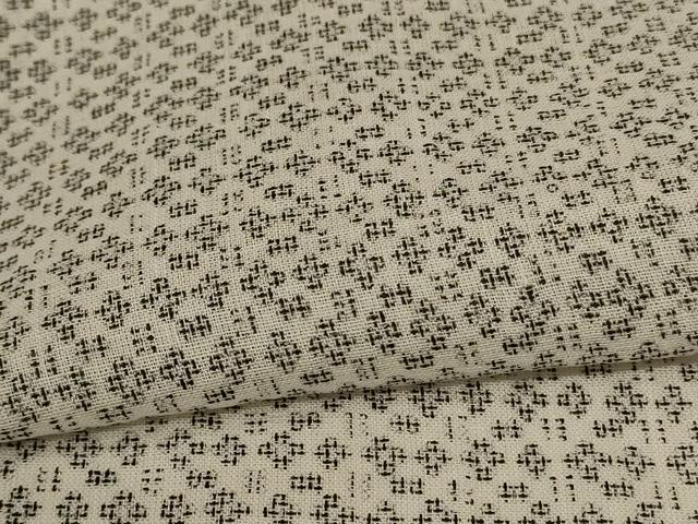 平和屋着物＊夏物　男性　奥越後　本麻ちぢみ　絣柄　反端付き　麻　逸品　AABK2608jd