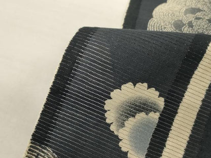 平和屋着物∴夏物　浴衣　綿絽　花間道　手縫い　綿　逸品　AABK2617jd