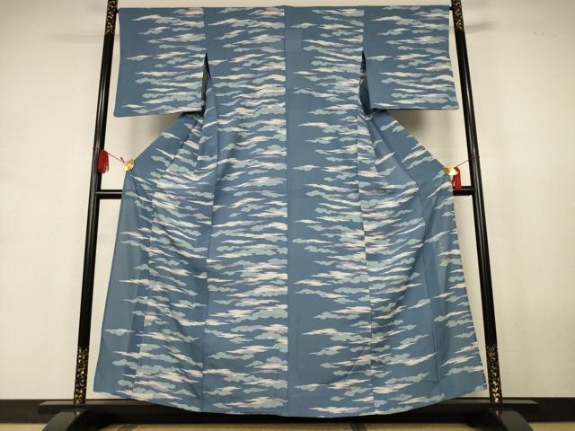 平和屋着物＊夏物　世界的友禅作家　千地泰弘　小紋　絽　霞文　金彩　正絹　逸品　AABK2619jd