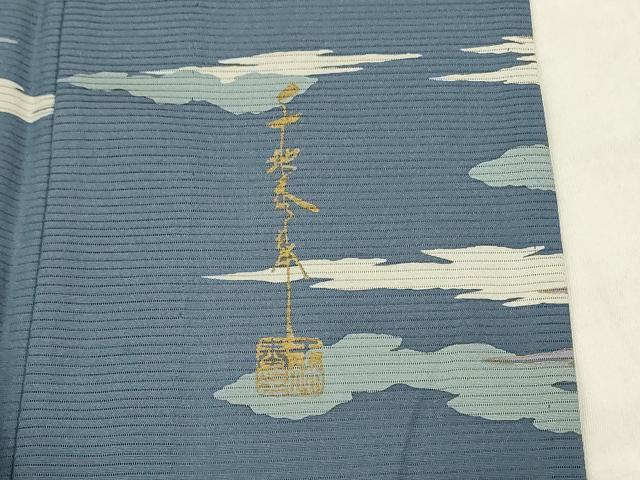 平和屋着物＊夏物　世界的友禅作家　千地泰弘　小紋　絽　霞文　金彩　正絹　逸品　AABK2619jd